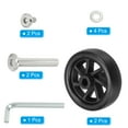 thumbnail image 3 of Uxcell Replacement Luggage Suitcase Wheels, 52mmx16mm 360 Swivel Caster Wheels, 3 of 7