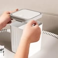 thumbnail image 2 of Desktop Garbage Bin Press Type Living Room Trash Bin Car Mounted Household Office Desk Dining Room Storage Bin Garbage Bin, 2 of 6