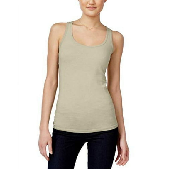 Planet Gold Juniors' Racerback Tank Top (Sand, XL)