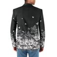 thumbnail image 2 of Uorisanigo Butterfly Flower Print Mens Casual Blazer One Button Long Sleeve Mens Casual Blazers Regular Fit Breathable Lightweight Size XL Blazer Jacket Stylish, 2 of 6