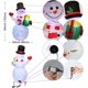 thumbnail image 2 of Adornos navideños inflables para exteriores de 1,5 M, adornos inflables de muñeco de nieve para patio con luces LED giratorias para decoración de patio y césped esquí esquí Gafas de esquí, 2 of 5