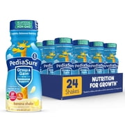 PediaSure Grow & Gain with Immune Support, 7g Protein, Banana, 8-fl-oz Bottle, Pack of 24