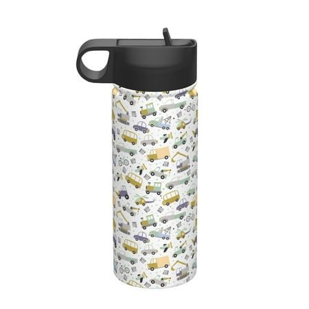 

Gaeub Transport 1 Printed 18oz Sports Insulated Kettle With Straw Sports Insulated Bottle Water Bottle For Running Hiking Cycling Climbing Mens Womans Insulated Water Bottle