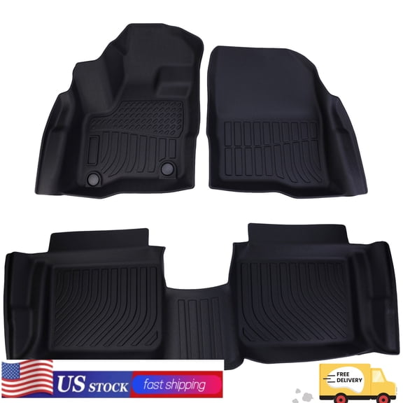 3Pcs/Set Car Floor Mats for Ford Taurus 2010-2019 All-Weather Automotive Floor Mats Waterproof Heavy Duty Car Mats Flexible Floor Liners
