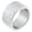 Silver, variant on Stainless Steel 12MM Honeycomb Textured Polished Finish Rings for Men Comfort Fit Statement Wedding Promise Band Jewelry Black Size 10