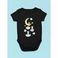 thumbnail image 3 of Kids On Clouds With Moon Bodysuit Infant -Image by Shutterstock,  24 Months, 3 of 4