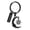 Key Ring-Black, variant on Always in My Heart Vintage Sun Moon Rose Cremation Urn Keyring Keychain, Memorial Ashes Keepsake Pendant for Women Sympathy Gift