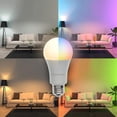 thumbnail image 5 of Monster LED Smart Wi-Fi Multi-Color and Warm-White LED Light Bulb, Indoor 60W, for Christmas, Halloween, Party, Gameday and More, E26, A19, 2-Pack, 5 of 7