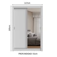 thumbnail image 3 of Ropero Closet Madesa Milano 2 Puertas 1 Espejo BB, 3 of 5