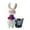 B, variant on Hearth & Gear Easter Bunny Flower POTS Outdoor Patio Garden Decorative Vases Resin Crafts Ornaments Festive Atmosphere Snowflake Ornament Christmas Ornament Keepsake Ornament Exchange Christmas