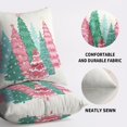 thumbnail image 5 of Winter Christmas Pillow Covers 18x18 Inch Set of 2 Brown Blue Xmas Tree Decorative Throw Pillowcases Outdoor Holiday Seasonal Farmhouse Cushion Cases Decor for Sofa Couch Bed, 5 of 6