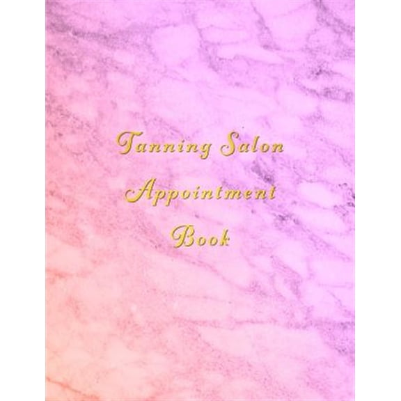 Pre-Owned Tanning Salon Appointment Book: Classy orange and Pink client schedule organiser With weekly and hourly time slots broken into 15 minute chunks.