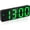 Green, variant on Digital Alarm Clock, Large Display LED Bedside Clock for Home Colorful | Type-C/Battery Powered, 3 Adjustable Brightness, 12/24H, Temperature, Snooze, Night Mode, for Bedroom, Office