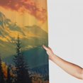 thumbnail image 3 of Orinice Mountain Sunset Trees Bathroom Decor Set Polyester Fabric Shower Curtain with Hooks 69x72, 3 of 7