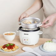 Aroma 4-Cup Electric Rice Cooker, White - Rice & Grain