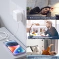 thumbnail image 6 of For Universal Fast Charge 35W PD Foldable Dual USB-Type-C Port Compact Input Home / Travel Power Adapter Plug Wall Charger White, 6 of 7