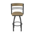 thumbnail image 5 of 860 Hunter 30" Swivel Bar Stool with Pewter Finish and Canter Sand Seat and Back, 5 of 5