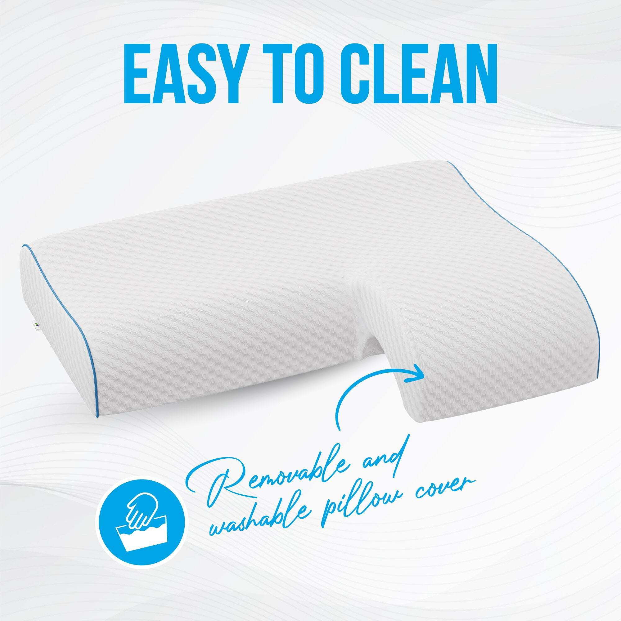 Mars Wellness Memory Foam Cuddle Pillow - Ergonomic Design Arm Tunnel