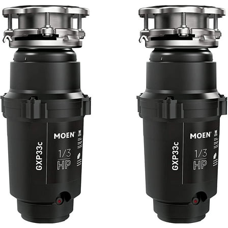 Moen GX PRO Garbage Disposal GXP33C - 1/3 HP Compact Residential - Multicolor