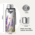 thumbnail image 7 of 20 Oz Butterfly and Flower Coffee Tumbler Double Wall Insulated Stainless Steel Water Bottle | Metal Reusable Thermoses Flask with Cup Cap | Leak & Sweat Proof with Anti-Dust Lid, 7 of 7