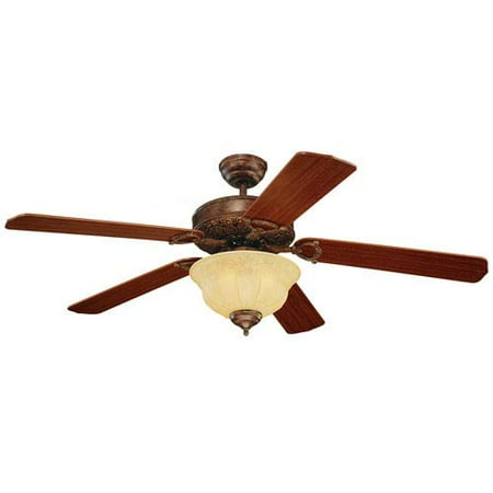 Tuscan Bronze Reflector - Ornate Elite 52-Inch Tuscan Bronze Ceiling Fan