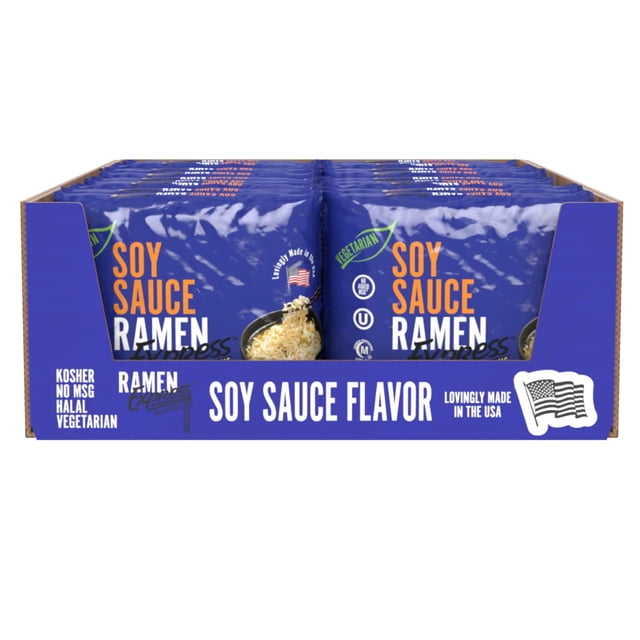 Pack x 24 Ramen Sopa Instantánea Sabor Salsa De Soja Vegetariana 85 gr Extra Kosher