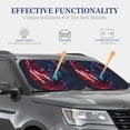 thumbnail image 4 of Vsdgher Cool Wolf Head Print Car Windshield Sun Shade, Reflective Sunshade Window Sunshade Sun Visor Protector Fit for Cars,Trucks,SUVs-Small, 4 of 6