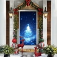 thumbnail image 4 of Reusable Christmas Door Cover – Holiday Scene Door Curtain Drapery, Washable Banner Backdrops for Front Door or Entryway Easy Install Winter Decor, 4 of 5