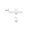 thumbnail image 4 of ET2 Lighting - Mona - 14W 1 LED Wall Sconce-4.25 Inches Tall and 18.5 Inches, 4 of 5