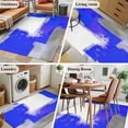 thumbnail image 6 of Blue Gray Area&nbsp;Rug 2.7x5ft Graffiti Art Abstract Color Blocks Geometric Modern Non-Slip&nbsp;Washable Square&nbsp;Rugs Soft Felt Indoor Floor Mat for Bedroom Kitchen Living Room Bathroom, 6 of 9