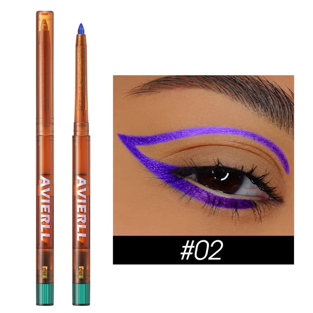 Set de delineador de ojos en gel metálico 6 colores - Lápiz de sombra de ojos brillante a prueba de agua - Barra de maquillaje 2 en 1 que cambia de color de larga duración para ojos - Delineador