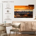 thumbnail image 4 of Elephant Stock Jerusalem Sunset Cityscape Wall Art - Horizontal Canvas Wall Art - Living Room Wall Decor - Places Canvas - Orange And Brown Decor - 12" x 8", 4 of 4