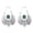 Silver, variant on WINDLAND Gypsy Tribal Style Large Scarab Earrings Adsornment Stylish Moth Shape Ear Rings