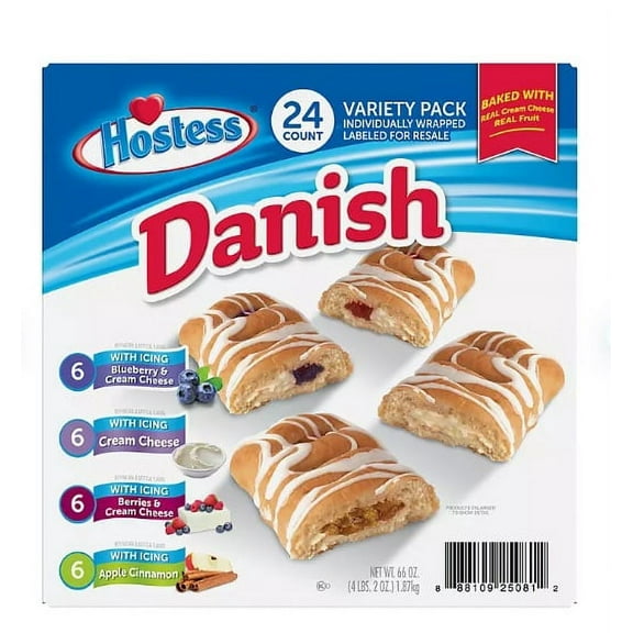 Hostess Danish Claw Variety Pack (24 ct.)