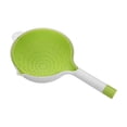 thumbnail image 2 of Double Layer Strainer Basket With Water Release Ergonomic Grip Versatile For Kitchen Use Rinse And Serve Produce Vegetables, 2 of 6