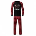 thumbnail image 4 of HomeDM Pajamas for Family Matching Family Pajamas Sets Christmas PJ's Letter Print Top and Plaid Bottom Sleepwear Jammies（Men Size M）, 4 of 8