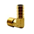 thumbnail image 3 of Thrifco 4402750 1/4" Hose Barb x 1/4" MIP Brass Elbow, 3 of 4
