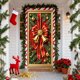 thumbnail image 1 of Uuiauoio Christmas Door Cover Flag Polyester Holiday Decorative Banner with Design for Indoor Outdoor Home Party Festive Decorations Seasonal Celebration Entrance Background Display, 1 of 7