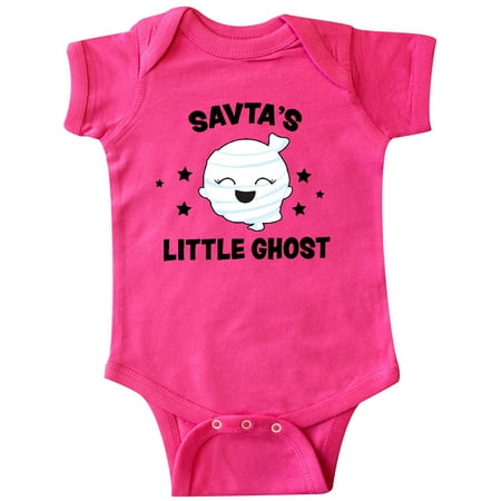 

Inktastic Cute Savta s Little Ghost with Stars Gift Baby Girl Bodysuit