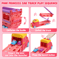 thumbnail image 3 of WonderStone 7 in 1 Carrier Truck Toys with Light & Sound, Toddler Toys for Ages 2-4, Birthday Gifts for Princess Girls, 3 of 8