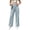 Light Blue, variant on MXUIKV Pants for Women Casual Loose Fitted Straight Leg High Waist Trousers with Pockets Solid Color(X-Large,Navy)