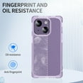 thumbnail image 5 of Shockproof Clear Designed for iPhone 13, [Camera & Screen Raised Edge Protection] [Air Guard Four Corner Bumper 15FT Drop Protection] [Not Yellowing] Soft Slim Silicone Case, Purple, 5 of 9