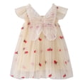 thumbnail image 3 of Otqutp A&nbsp;Line Dress for Toddler Flower Girls Fly Sleeve Butterfly Fruits Embroidery Tulle Dress Dance Party Princess Dresses, 3 of 9