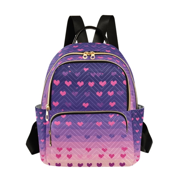 FORMRS Mini Backpack Purse for Women Travel Daypack Casual Shoulder Bag, Gradient Love