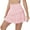 Pink, variant on Women's Pleated Tennis Skirts Athletic Golf Skorts Skirts for Women Layered Skirts Workout Running White M