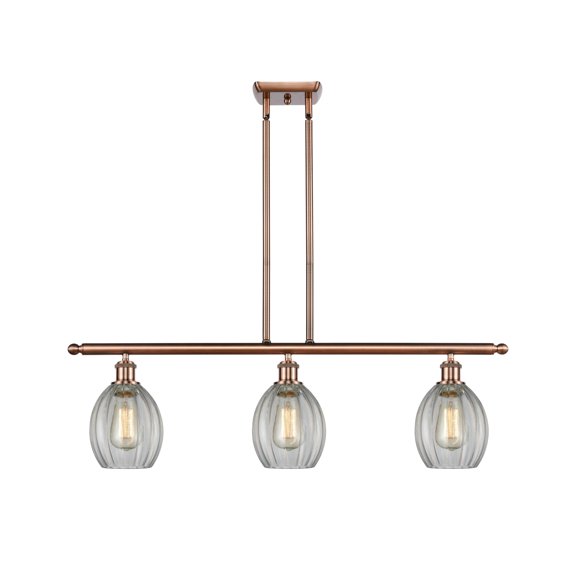 Innovations Lighting 516-3I Eaton Eaton 3 Light 36" Wide Linear Chandelier - Copper