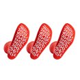 thumbnail image 3 of Personal Touch Top of the Line Mid-Calf Hospital Slipper Socks, for Adults and Designed for medical hospital patients,(Pack of 3 Red), 3 of 5