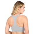 thumbnail image 4 of Fruit of the Loom Women's Seamless Racerback Longline Bra, 2-Pack, Sizes XS-4XL, 4 of 9