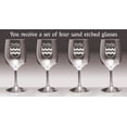 thumbnail image 2 of Harkin Irish Coat of Arms Wine Glasses - Set of 4 (Sand Etched), 2 of 2