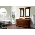thumbnail image 7 of James Martin Furniture 147-114-5671-3OCAR 60 in. Brookfield Country Oak Double Bathroom Vanity with 3 cm Carrara White Top & Oval Sink, 7 of 7